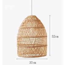 현대적인 손으로 짠 대나무 LED 펜던트 빈티지 거실 램프 다이닝 카페 홈 장식 산업용 조명 기구, [16] E