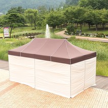 프리폼 프리미엄천막3x4.5 방수 대형 함마톤 알루미늄 접이식 캐노피천막, 1개, AL민자풀 3x4.5 갈백갈