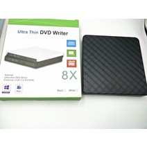 CDDVD플레이어USB 3.0 외부 DVD 버너 라이터 레코더 RW 광학 ROM 플레이어 맥 OS 윈도우 XP/7/8/10 ABS 플, 02 Black