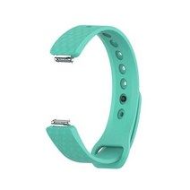 저스트투 Fitbit 인스파이어/인스파이어 HR 활동 추적기/ace2 용 3D 실리콘 손목 밴드 스트랩 스마트워치 교체용 시계, [02] S, [09] Mint green