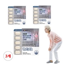 식약처인증 소연골 뮤코다당 단백 콘드로이친 1200 무릎 발목 손목 관절 연골 건강 콘드리친 콘도로이친 건강기능식품, 3박스, 60정