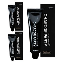 브랜드없음 [닥터이엘] 차코르파티 대나무 숯 치약 120g x 3개 구취제거 잇몸건강 충치예방 불소성분 까만색 검은색, 단품없음