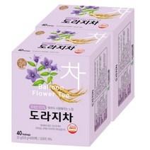 국내산 100% 도라지차 목 감기 기관지 기침 가래에 좋은차, 0.8g, 80개