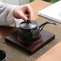 다도 세트 다기 휴대용 선물용 차주전자 도자기 미색 다도클래스 꽃피는 잔 주전자 받침대 원목 중죽차 양주전자 중식 건포대 자000145807, 01 스타일 1