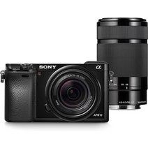 소니 알파 a6000 디지털 카메라 Wi-Fi 및 18-55mm 55-210mm 줌 렌즈 번들리뉴얼