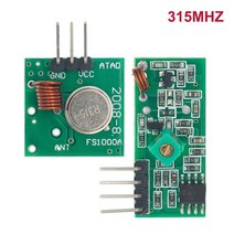 10PCS 433 Mhz RF 송신기 및 수신기 모듈 링크 키트 ARM/MCU WL 315MHZ/433MHZ 무선 원격 제어 arduino di, [01] 315MHZ
