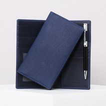 MATT 마뜨 [속지증정] 사피아노 레더 CEO 수첩 다이어리(스틸블루+FG네이비 9.5x17cm)D10271 수첩다이어리, (스틸블루+FG네이비)D10271 이니셜겉면각인