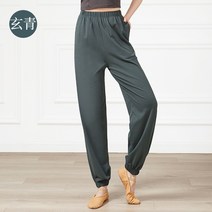 여성 현대 무용 스텝연습 테크니컬 팬츠 면롱 바지 운동 스포츠댄스복