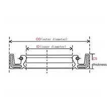 ID 8mm NBR 니트릴 고무 스켈레톤 오일 시일 로터리 샤프트 립 씰 한 팩에 10 개, 23 8x19x7_01 10 Pieces