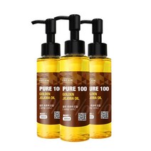 프리킨 퓨어100 골든 호호바오일, 3개, 100ml