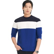 데이블랙 남성용 줄무늬 7부 티셔츠 DBL001101091P