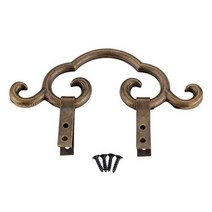 크레인후크 빈티지 황동 골동품 그림 거울 프레임 걸이 개 중국 가구 하드웨어, 01 A