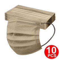 성인 일회용 마스크 3 레이어 Meltblown Morandi 여성을위한 보호 얼굴 남성 방진 마스카라 Quirurgicas, 18 10pcs khaki