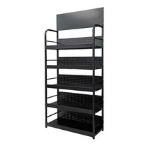 슈퍼 편의점 진열대 마트 상품 매대 과자 선반 수납장, 블랙 60x30x160 4단, 검정 60x30x160 4단