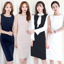 더웨이나인 미친스판 나시원피스 정장원피스 민소매원피스 짱짱 블랙 네이비 베이지 화이트