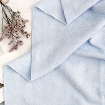 무형광 광폭 양면타올지 아기수건 원단, 블루, 1개