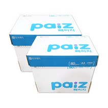 페이지 복사용지 A4용지 80g 2BOX(5000매)