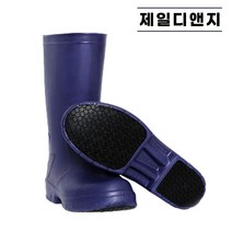 스티코 EVA 초경량 미끄럼방지 방수장화 WBM-02 화이트 네이비 주방 텃밭 청소