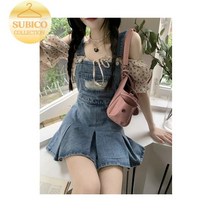 데님 원피스 청 스커트 휴양지 다낭여행옷차림 바캉스룩 청멜빵원피스 보라카이 빅카라 동남아