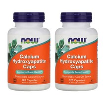 나우푸드 칼슘 수산화인회석 인 미네랄 120정 2개