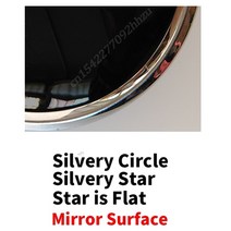 휠캡 휠커버 3D 미러 그릴 배지 전면 W204 엠블럼 W205 W212 W213 W176 W246 W177 A B C E G 클래스 ML CLA GLA GLC GLE C117 D, 165.Mirror Silvery - G-W463 20