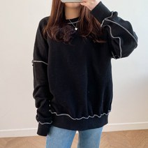 린다샵 리로킨 오버핏 스티치 맨투맨-T5755K0C