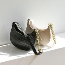 [무료배송][고객만족] 미니 반달 호보백 핸드백 악어 체인 숄더백 악어가죽크로스백 페이크가죽숄더백 골드체인숄더백 리저드숄더백 반달쉐입가방 Bellos^^&&^^+++