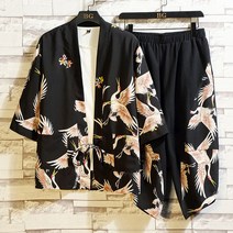 남자 중국풍 유카타 두루마기 퓨전 봄 개량 한복 세트 투피스 빅사이즈