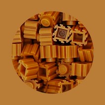 마이브릭 모카브라운 (약200개입) 디폼블럭 호환품, 단품