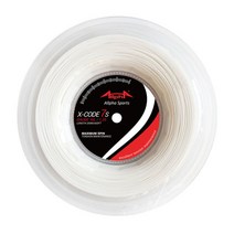 allpha 테니스 스트링 alu 릴 200m10m 폴리에스터 엠보싱 테니스 트레이닝 머신 스트링 그물 테니스 액세서리, 하얀