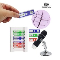 스마토이 USB 디지털 터치 현미경 + 파우치 세트, 현미경 프레파라트 12종, 1개