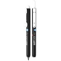 모리스 JUSTCLICK 컴퓨터용 사인펜 본품 낱개 / 마킹용 / 노크식 / 리필 교체식 / 섬세한 마킹이 가능, 블랙