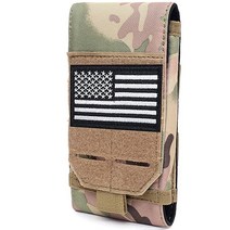 VIIDOO Molle 폰 파우치 작은 몰리 전술 휴대폰 홀스터 튼튼한 방수 스마트폰 케이스 홀더 조끼 벨트 허리용(블랙), SIMPLE CP