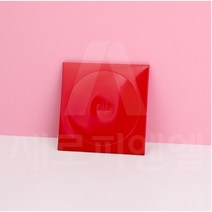베이킹얌 크리스마스 케익상자받침(미니)사각-레드 155x155x5