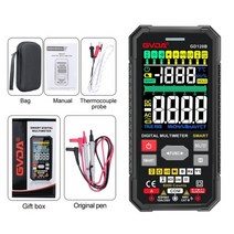 gvda digital multimeter true rms auto range ncv dc ac voltage tester voltmeter temperature measure s, gd120b-블랙
