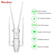 휴대용 공유기AC600 2.4G/5G 듀얼 밴드 고출력 야외 비바람에 견디는 30db 무선, 02 AC1200_01 USA Plug