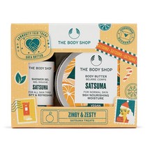 The Body Shop 너티 & 누리싱 시어 트리츠 2개 선물 세트, Satsuma