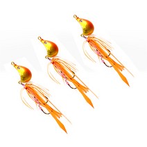 블루앤피쉬 고정 타이라바 루버 참돔 부시리 낚시용 3개 세트, 60g오렌지