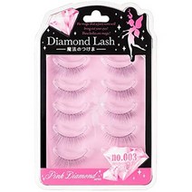 일본직발송 6. 다이아몬드 러시 다이아몬드 러쉬 DIAMOND LASH 【NO.003】5 페어(상속눈썹용) 부드러운 모, One Size, One Color