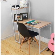 대학생 자취방용 미니멀 스틸 조립식 h형 책상(2색) 좋은 고학년 개인 가구, 블랙