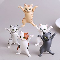 고양이 거치대 이어폰 펜 거치 만세소양이 에어팟 거치대, 그레이