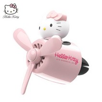 귀여운 키티 kitty 차량용방향제 송풍구 디퓨저 리필 헬로키티 프로펠러 차량악세서리, 키티 (분홍색)