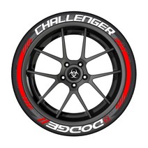 FALKEN-자동차 타이어 휠 스티커 닷지 챌린저 원피스 차량 글자 라벨 데칼, dg r 줄무늬
