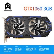 CPU 그래픽카드 데스크탑 Graphicsplayer 컴퓨터 그래픽 GTX1060 6GB 카드 placa de video pc Nvidia 게임용 3gb Gtx 비디오, 01 GTX1060 3GB