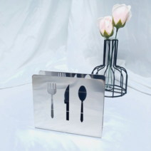 살림하는집 스테인레스 스텐 테이블 냅킨꽂이 실버, 1개