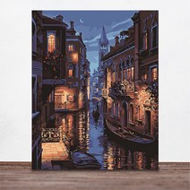 위메이크 페인팅 DIY 명화그리기 세트 베니스의 풍경 40x50