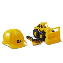 Cat Construction Wheel Loader Sand Set with 10 Inch Cat Loader Cat Hard Hat and Sand Tools, 한개옵션0