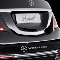 벤츠 자동차 로고 글씨 스티커 데코스티커 디자인 예쁜스티커 스티카 몰딩 익스테리어, 1개, 옐로우