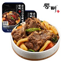 명가 분모자매운뼈찜 분모자간장뼈찜 1kgx4팩 통뼈감자탕, 간장뼈찜, 4개, 1kg