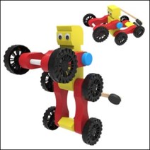 과학뉴 자석 변신로봇자동차(LED형-5인용)-ZJB과학교구.과학키트.실험실습